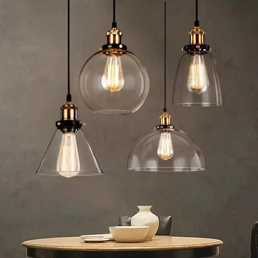 Creative Home Simple Glass Hanging Lights