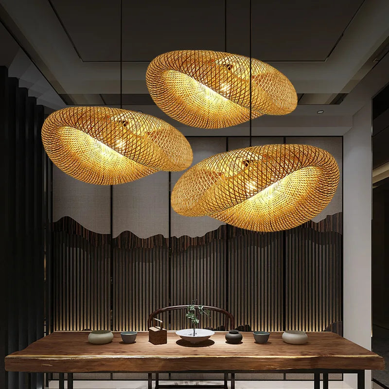 New  Style Bamboo  LED Lighting Fixture